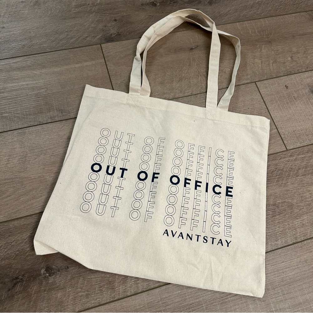 Out of Office Canvas Tote NWOT
